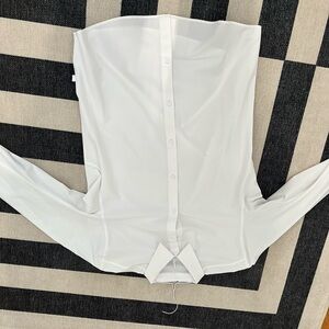 Lululemon New Venture Long Sleeve Slim Fit White Size L